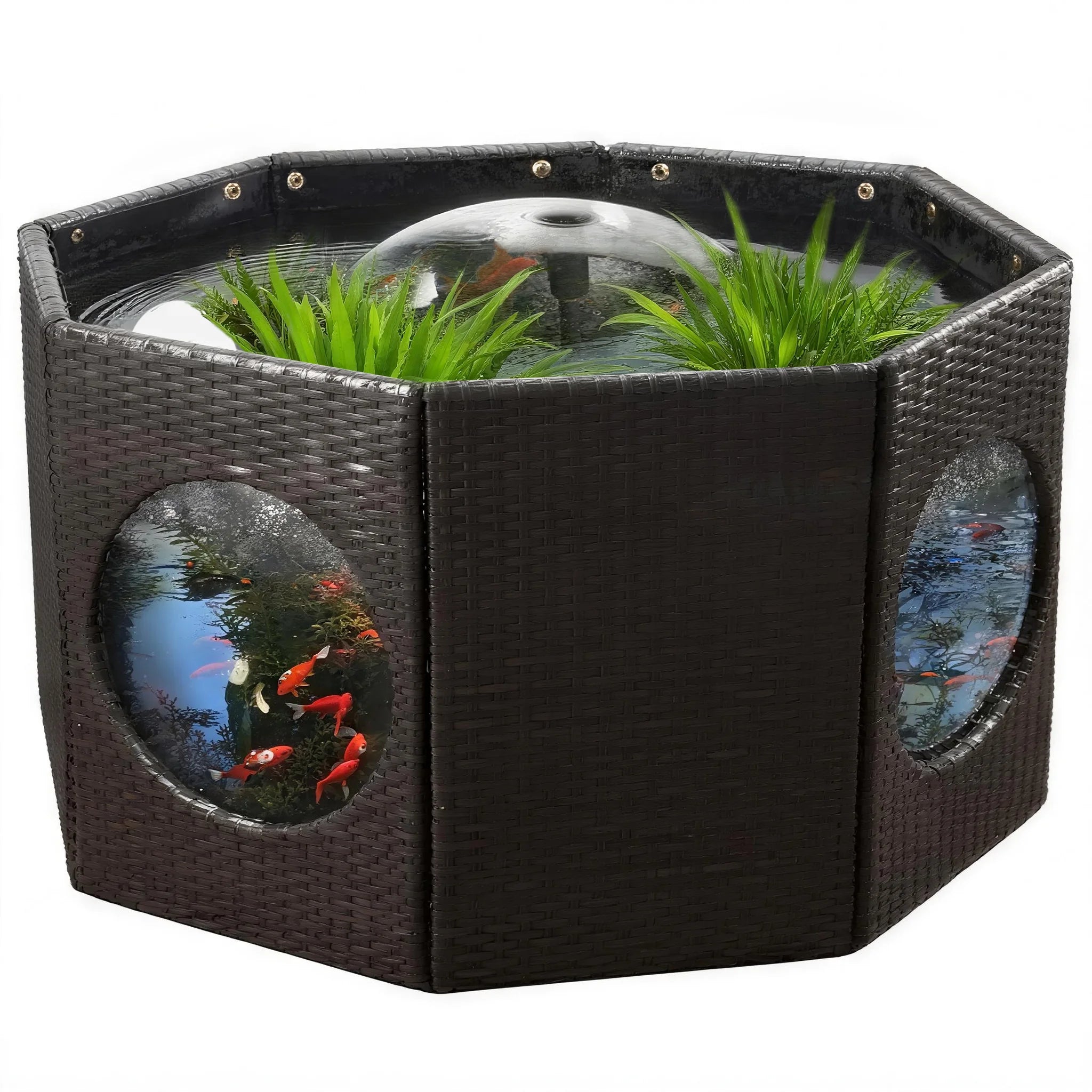 120-Gallon No-Dig Backyard Fish Pond Kit