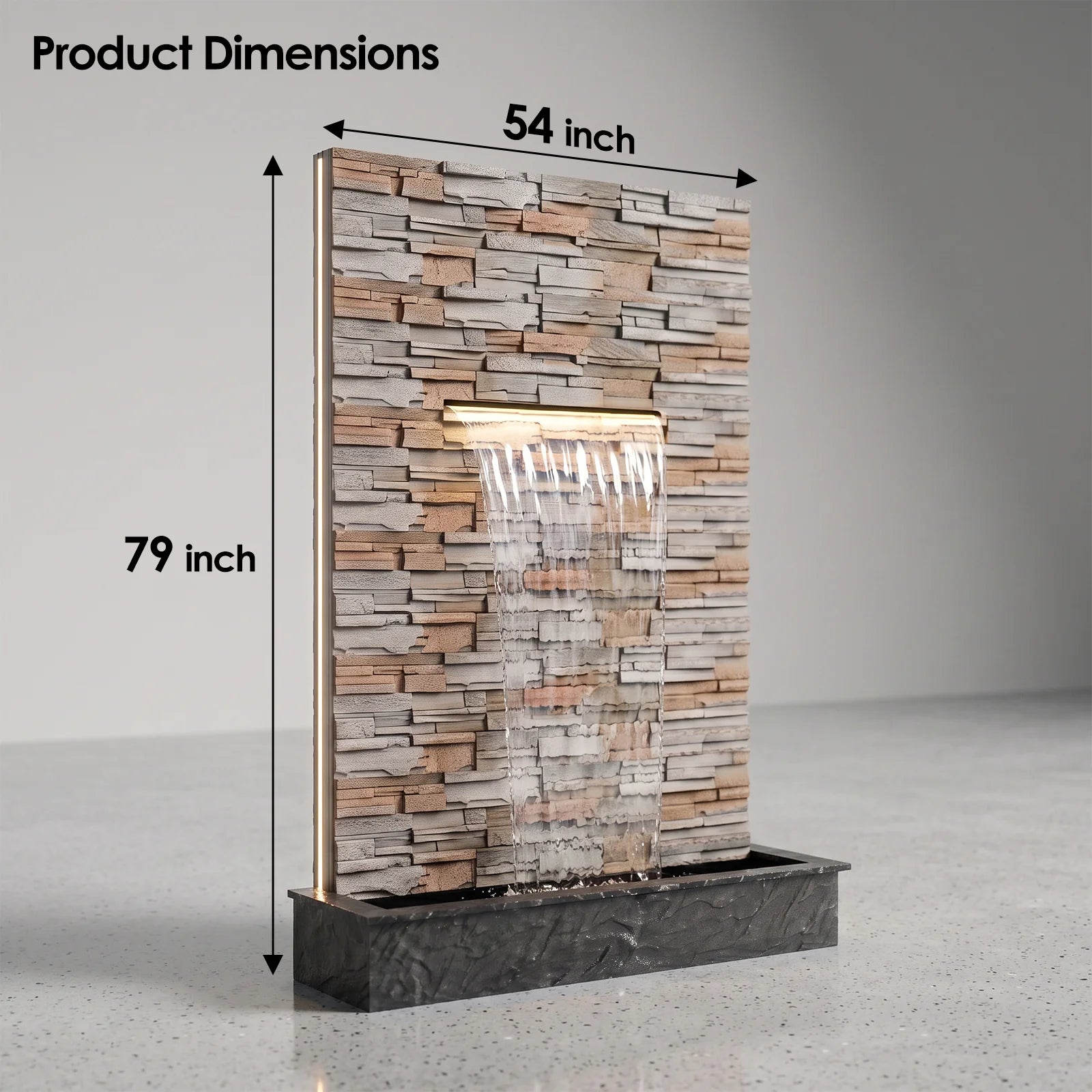 Large Indoor & Outdoor Waterfall Fountain